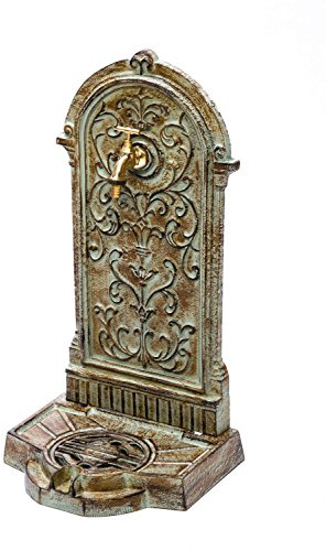 aubaho Stand Fontana Pozzi 64 Centimetri 11kg lavello Ferro Fontana a Muro Verde Stile