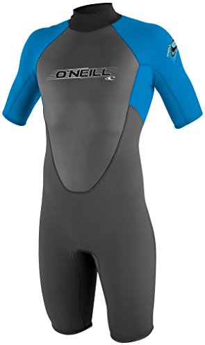 O'Neill Wetsuits Jungen Youth Reactor Spring Neoprenanzug, Graphite/Brtblu, 12 Jahre