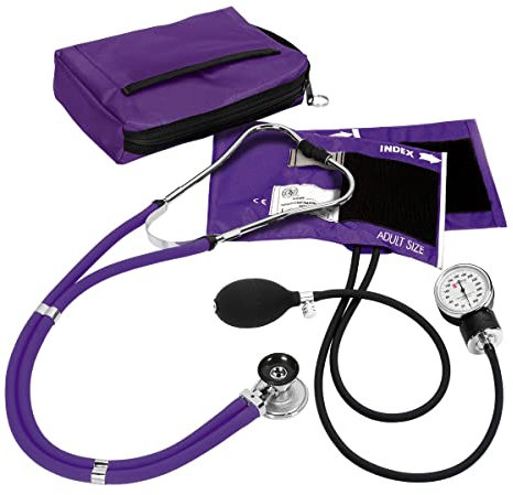 NCD Medical Sprague Stéthoscope avec Tensiomètre + Trousse Assortie Violet