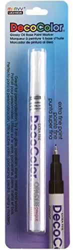 UCHIDA 130-C-0 Marvy Deco Color Extra Fine Opaque paint Marker, White