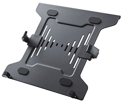 PureMounts ADAPT-NB Universell VESA-adapterplatta för bärbara datorer för montering på väggfäste med VESA 75 x 75 eller 100x100, svart | 30 x 22,5 cm stödyta av aluminium för bärbara datorer – adapter universellt lämplig för VESA 75 x 75 till 100 x 100