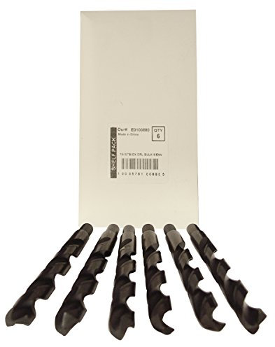 Disston E0100880 Oxide Jobber Length Drill Bits-Bulk/Envelope, Diameter 15/32-Inch, Black, Sold in Envelopes, 6 Units/Envelope