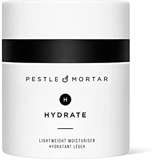 Pestle & Mortar Hydrate - Lightweight Anti Ageing Face Moisturizer Formulated with Peptide Technology and Squalane. Softens, Firms and Hydrates the Skin Without Clogging Pores - 50ml