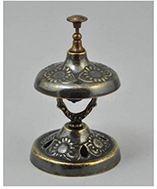 arterameferro Timbre de latón bruñido recepción entrada Hotel Barroco