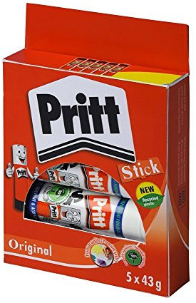 Pritt Solid Washable Non-Toxic Stick Glue, 43 g - Large, Pack of 10
