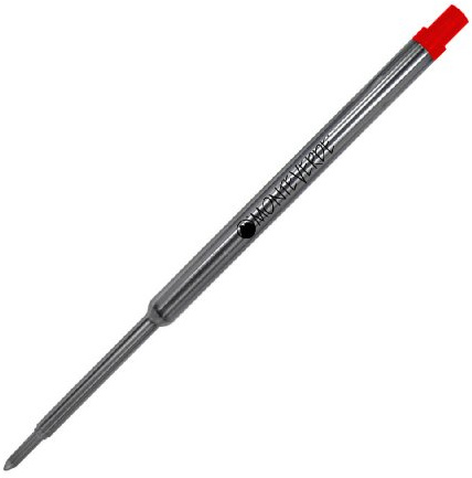 Monteverde Recharges pour Stylo à bille Pointe moyenne, rouleau souple compatibles Stylos à bille Waterman - Rouge (Lot de 2)