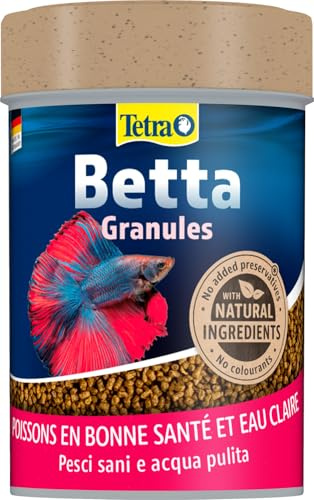Tetra Betta Granules - Mangime per pesci granulare nutriente ed equilibrato per l'alimentazione quotidiana di tutti i Betta, lattina da 85 ml