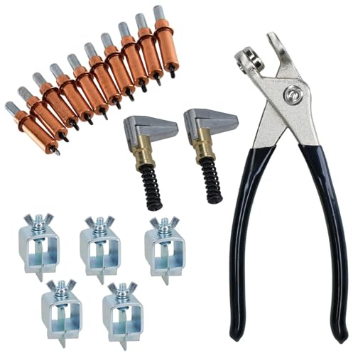 AB Tools Pinzas de Soldadura Intergrips fijadores de Chapa metálica 5pk con Remaches Temporal Cleco