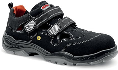 ELTEN Sicherheitsschuhe Scott ESD S1, Damen und Herren, Textil, Kunststoffkappe (Leichter als Stahlkappe), leicht, sportlich 46, Schwarz
