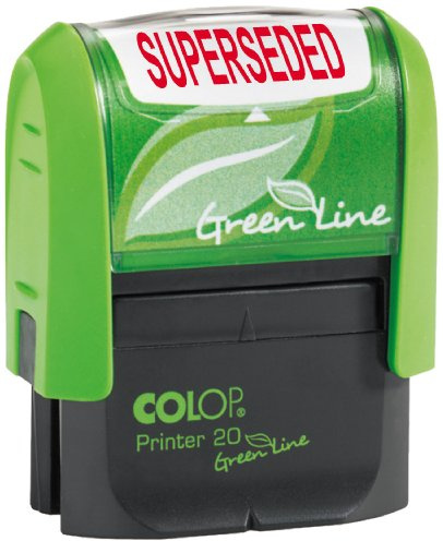 COLOP P20GLSUP 37 x 13 mm GreenLine SUPERSEDED Stamp - Red