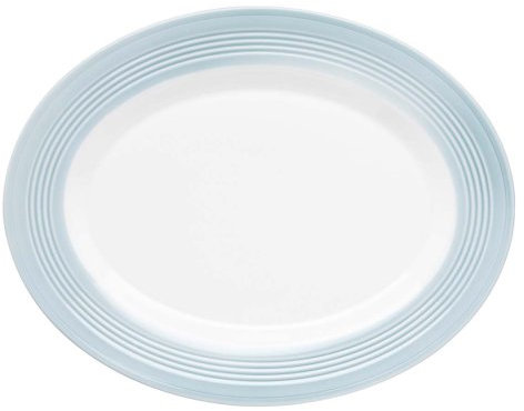 Lenox Tin Can Alley 16-Inch Oval Platter, Blue