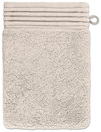 möve Loft Waschhandschuh 15 x 20 cm aus 100% Baumwolle (Spinair), papyrus