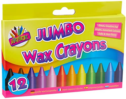 Artbox, Set 12 Wachsmalstifte Glashäusern, Farben sortiert