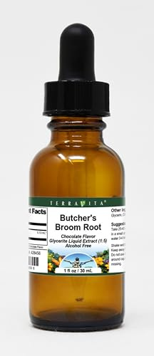 Butcher's Broom Root - Glycerite Liquid Extract (1:5) - Chocolate Flavored (1 fl oz, ZIN: 428456)