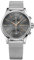 BOSS Chronograph Quarz Uhr für Herren Kollektion Jet mit Silbernes Edelstahl-Mesh-Gliederarmband - 1513440