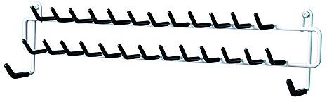 ClosetMaid 27 Hook Tie & Belt Rack, White, 8.9 cm x 38.1 cm x 6 cm