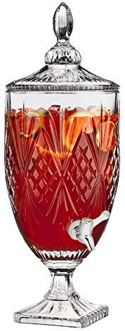 Godinger Iced Beverage Dispenser, Dublin Crystal Collection - 1 Gallon