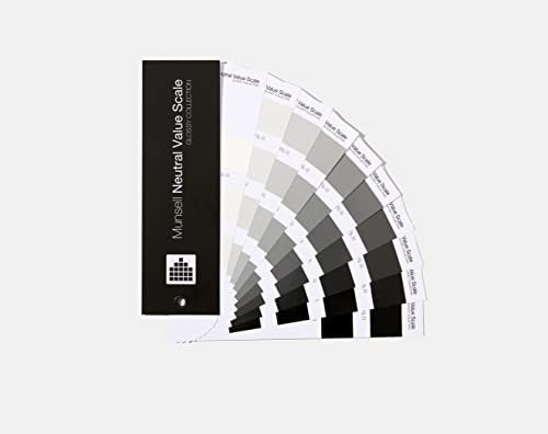 Pantone Munsell M50130 Neutralwertskala, glänzendes Finish, 37-stufiges Graustufen-Lüfterdeck