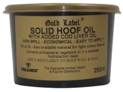 Gold Label - Solid Hoof Oil Black x 250 Ml