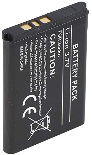 Accucell Neu Akku für Sony Ericsson BST-37 I Handyakku Sony Ericsson I Akkus für Handys I Ersatzakku Handy I Li-Ion 3,7v Akku 900mAh Kapazität I Handy Batterien I Akku Phone