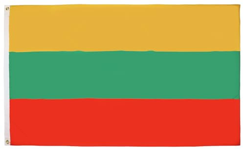 AZ FLAG - Drapeau Lituanie - 90x60 cm - Drapeau Lituanien 100% Polyester Avec Oeillets Métalliques Intégrés - Pavillon 50 g