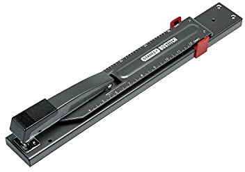 Bostitch Office Anti-Jam Long Reach Stapler, 20 Sheet Capacity, Adjustable, Durable, Black
