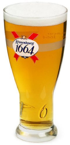 Vaso de pinta de cerveza de 590 ml, marca oficial Kronenbourg 1664, marcado CE