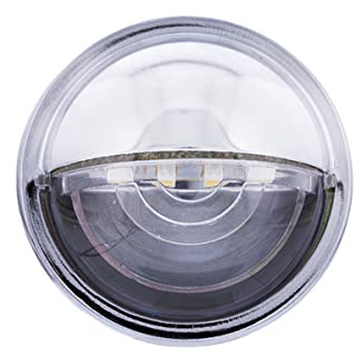 United Pacific 39995B 4 LED Rounded License Light, 1 ½” Diameter, Steel Housing, Easy Push-On Install, Bright White LED Light – 1 Unit