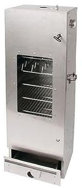 SMOKI - Horno para ahumar (de chapa de acero inoxidable, 120 x 39 x 33 cm, con tornos)