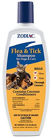 Zodiac Flea & Tick Shampoo for Dogs & Cats, 12-ounce