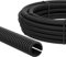 AUPROTEC Wellrohr geschlitzt 2 bis 50m / Leerrohr geschlitzt/Wellrohr UV beständig/Kabelschutzschlauch/Kabelschlauch schwarz - Innendurchmesser 17 mm, Länge 5 m