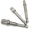 MALAYAS 3PCS Impact Socket Adapter/Extension Set Turns Power Drill Into High Speed Nut Driver. 1/4, 3/8, and 1/2 Drive