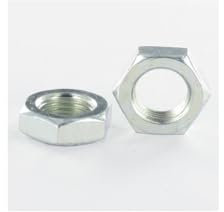 ECROU HEXAGONAL BAS HM/CONTRE ECROU M24 PAS200 ACIER ZING BLANC