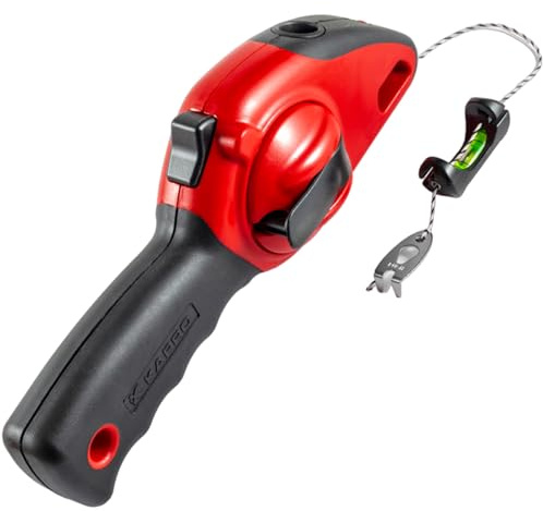 Kapro 214 Ergonomic Sure Grip Layout and Marking Chalk Line with Retractable Line Level, 100' Line by Kapro