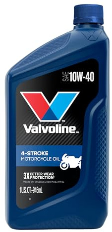 Valvoline 4-Stroke Motorcycle 10W-40 Motor Oil 1 Quart