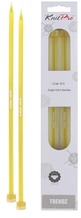 KnitPro KP51213 Aiguilles Simple Pointes Bois Multicolore 35 cm x 6 mm