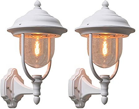 KONSTSMIDE Stehende Wandleuchte PARMA, Aluminium weiß, E27, IP43; 7223-250