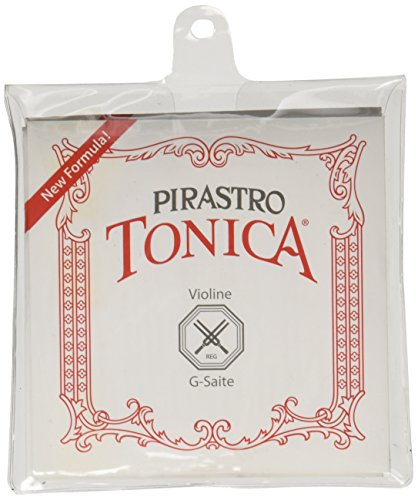 Pirastro Tonica 4120 Violinensaiten-Set, synthetischer Kern, E-Loop-Umschlag, 4/4-Größe