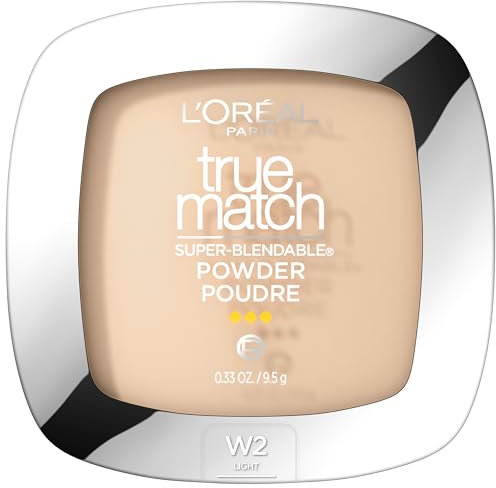 L'Oreal Paris True Match Super-Blendable Powder, Light Ivory, 0.33 Ounce