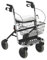 Rollator P452E/ 3 BANJO, silber m. Korb, Tablett, Spezialbr., Rollatoren