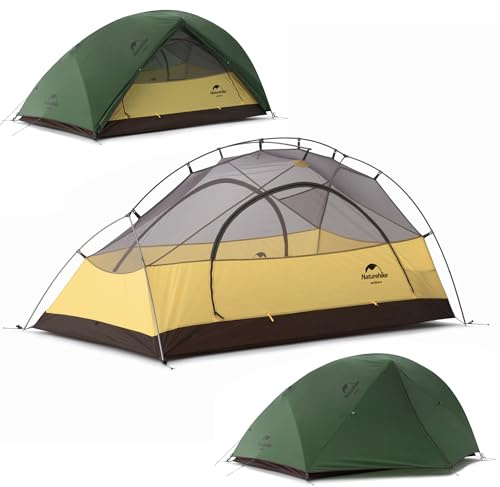 Naturehike Star River 2 Person Backpacking Tent, Waterproof Lightweight 2 Person Tent, Double Layer Ultralight Two Person Tent for Camping, Hiking, Cycling