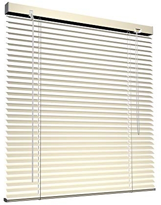 Victoria M. Aluminium Jalousie, 80 x 175 cm, Creme, Jalousie ohne Bohren, inkl. Klemmclips