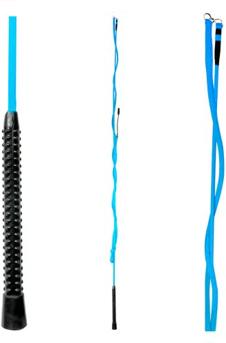 WALDHAUSEN Longierpeitsche, einteilig, 200 cm, azurblau