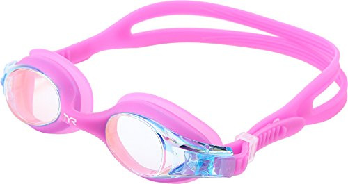 TYR Swimple Metallized Kids' Swim Goggles - Mirrored Swimming Goggles for Competitive Training and Recreation - Anti-Fog, UVA/UVB Protection, Watertight Seal