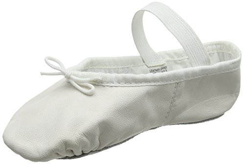 Bloch 209 Arise Leather Ballet Shoe, Full Sole,White,12 UK Child (32 EU)