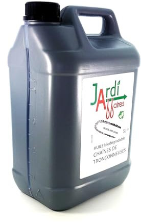 Olio per catena di motosega Jardiaffaires biodegradabile 5 litri