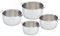 Bekaline 13606984 Select Série de 4 casseroles en acier inoxydable 14/20 cm sans poignée