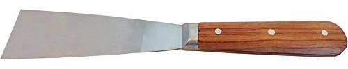 HAROMAC Målarspackel av rosenträ, 40 mm, rostfritt stål, rosenträhäfte, professionellt utförande, gips, färgspatel, aelspatel