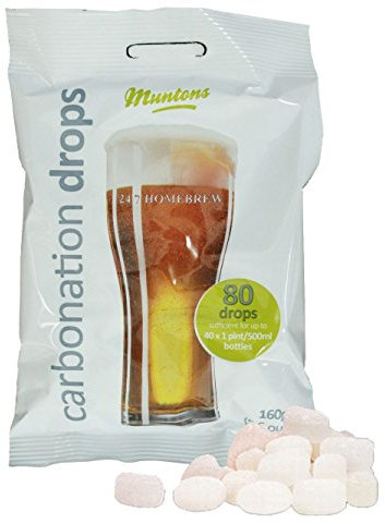 Muntons Carbonation Drops 80 160g Sugar Tablets for Priming Beer & Cider Bottles