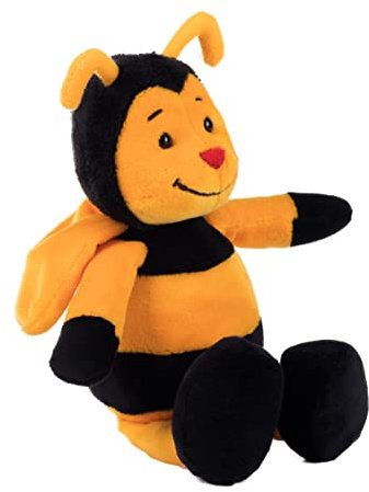 Schaffer 4352 Kuscheltier Biene Bine S, 21 cm, gelb-schwarz
